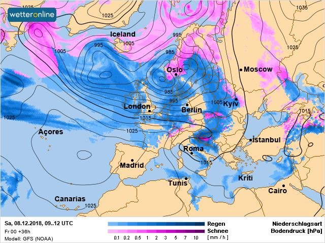 В Украину придут атмосферные фронты, связанные с циклоном Marielou
