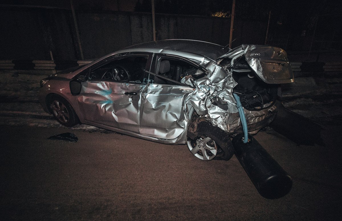 В результате аварии больше всего пострадал автомобиль Hyundai Accent