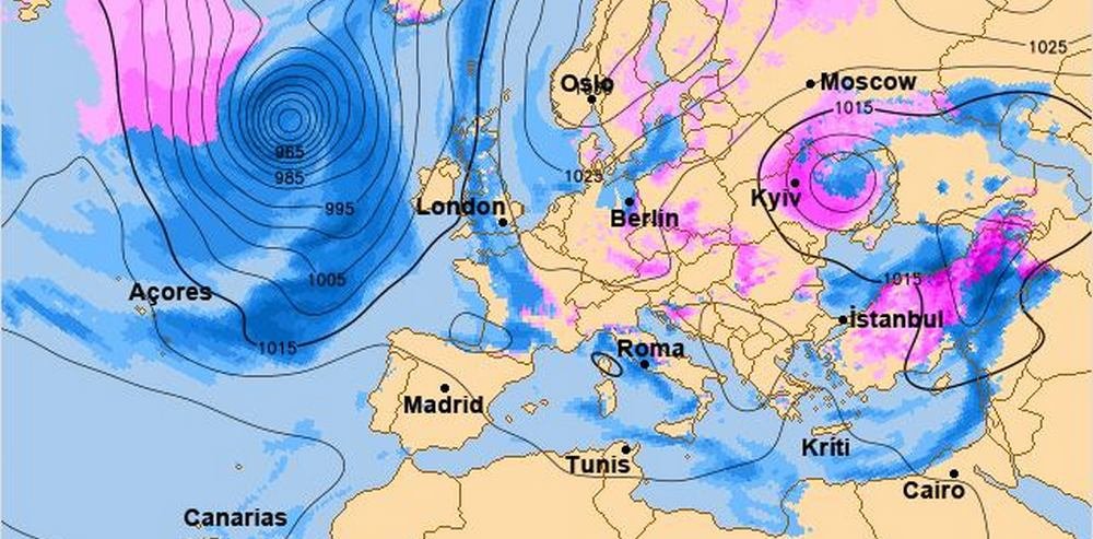 Карта движения циклона Карта движения циклона
