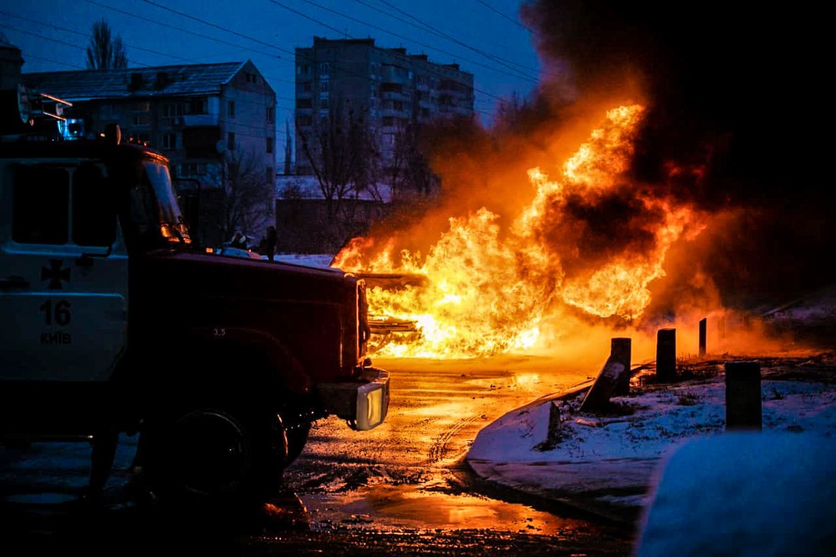 12 декабря в Киеве по адресу бульвар Ярослава Гашека, 8/2 произошел пожар