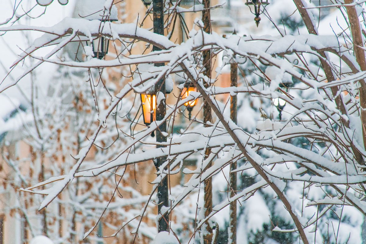 Не новогодняя гирлянда, но выглядит более чем атмосферно