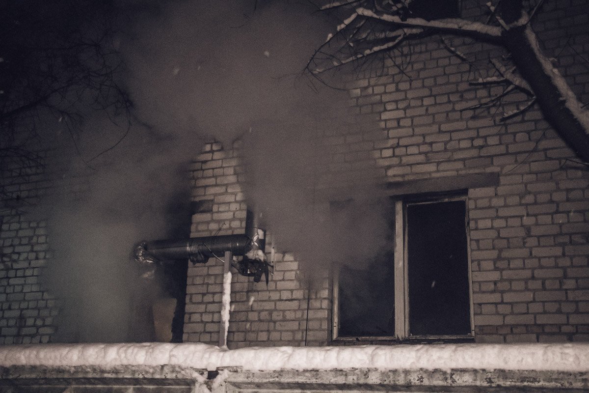14 декабря в Киеве на Чоколовке произошло возгорание в бане