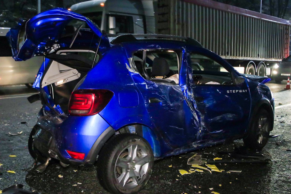 Авария случилась около 18:20