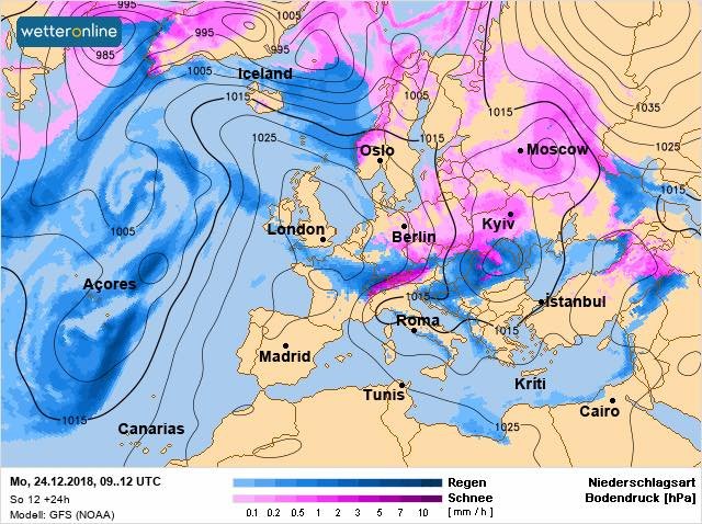 На Киев надвигается мокрый снег