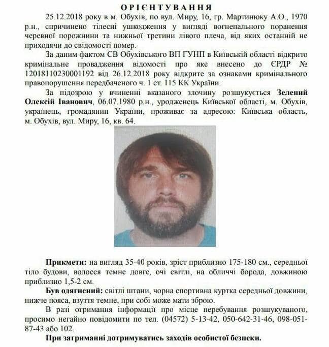 Полиция разыскивает убийцу в Киевской области 