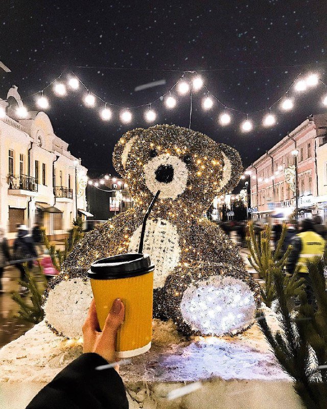 Мишутка, глинтвейн будешь? Фото: @nastasiia_ivashchuk