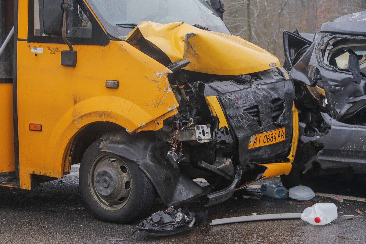 Пассажиры маршрутки не пострадали