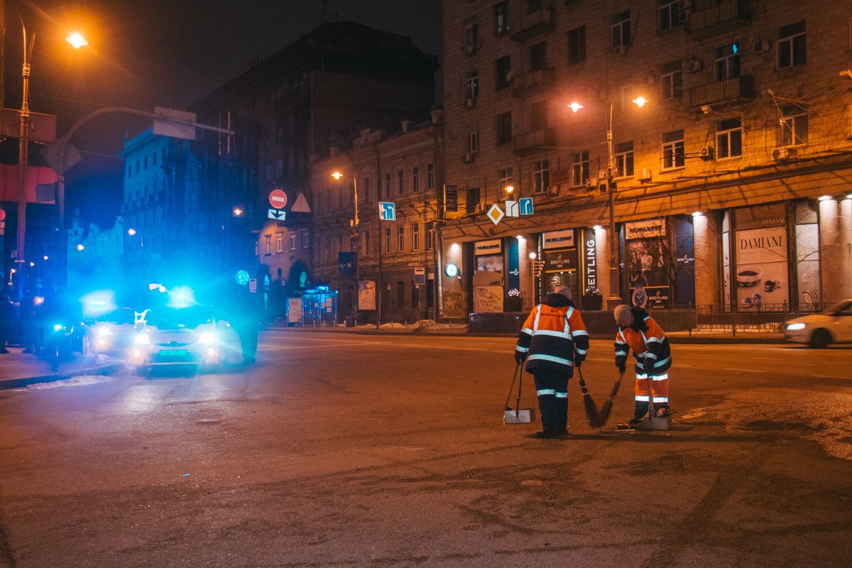 На перекрестке Крещатика и бульвара Тараса Шевченко произошло столкновение