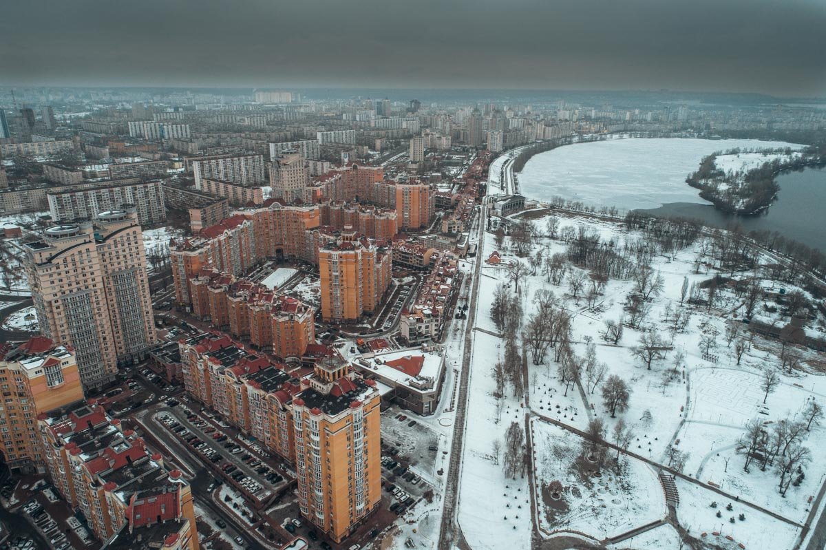 Так Оболонь видят пролетающие птицы Так Оболонь видят пролетающие птицы