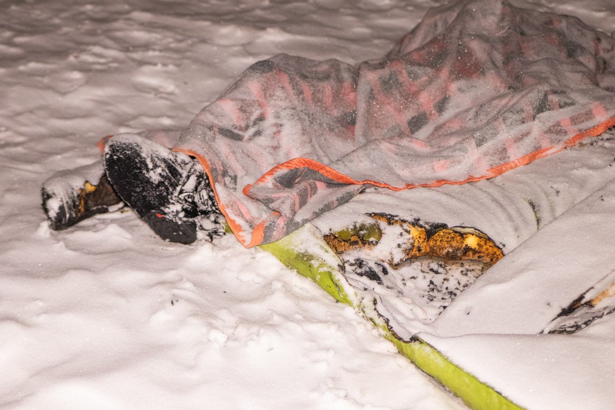 Предварительно, она была бездомной