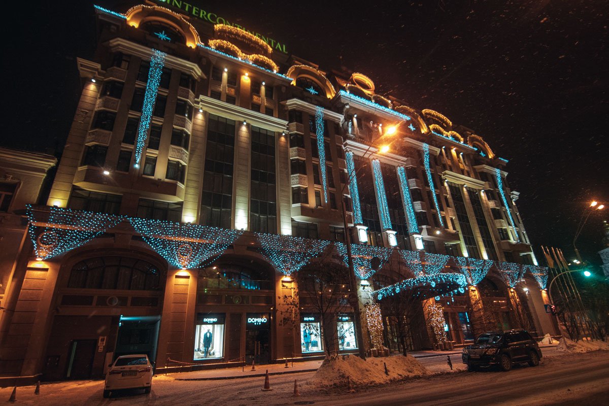 Город отдыхает перед Рождеством Город отдыхает перед Рождеством