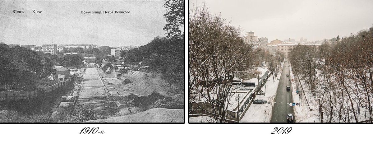 Вид с моста в сторону улицы Грушевского Вид с моста в сторону улицы Грушевского