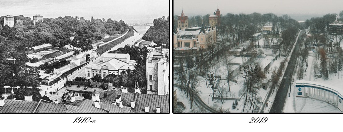 Общий вид на Петровскую аллею и Парковый мост Общий вид на Петровскую аллею и Парковый мост