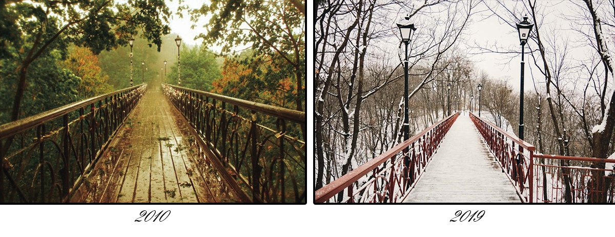 По Парковому мосту приятно гулять в любое время года По Парковому мосту приятно гулять в любое время года