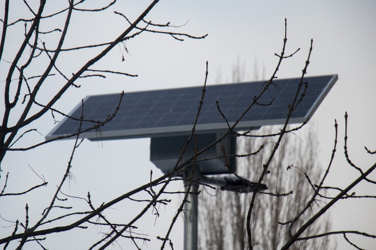 Воскресенка обзавелась фонарями на солнечной энергии