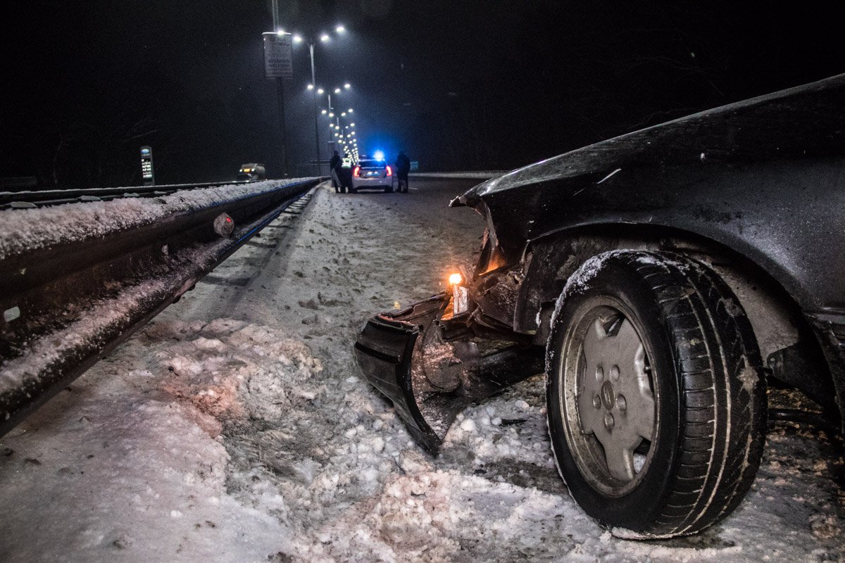 К счастью, серьезных повреждений водитель не получил