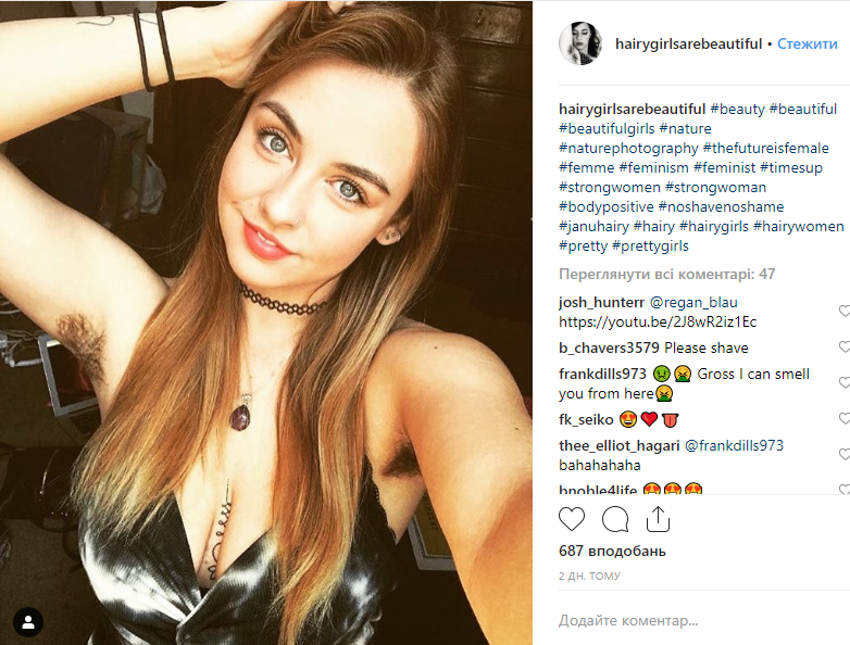 Девушки выкладывают в Instagram фото волос на собственном теле под хэштегом Januhairy