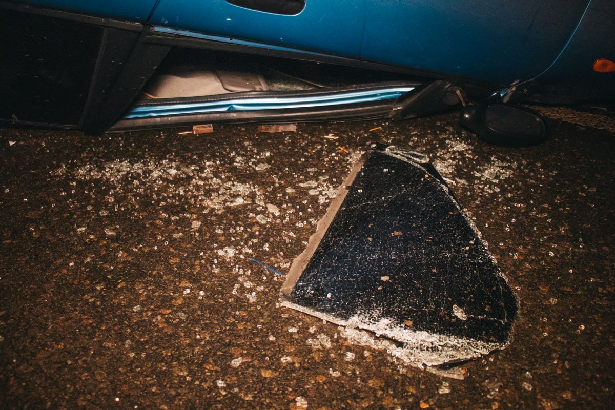 В пятницу, 11 января, в Киеве на Воздухофлотском мосту произошло ДТП.