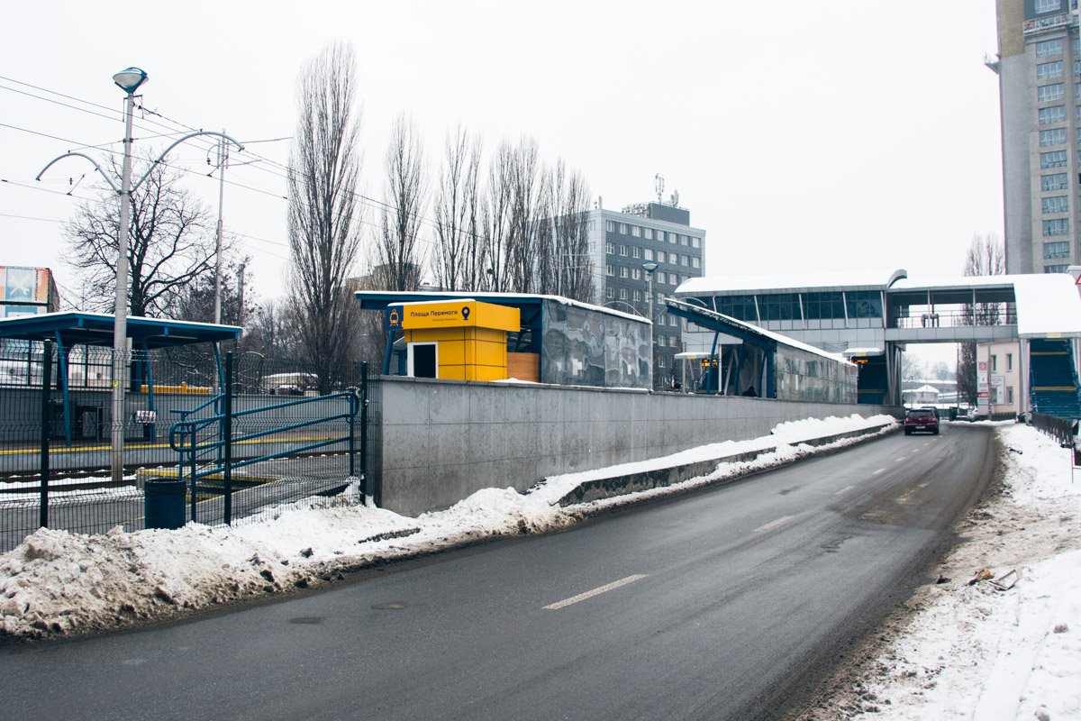 Капитальная реконструкция Борщаговской линии скоростного трамвая проходила с 2007 по 2011 год Капитальная реконструкция Борщаговской линии скоростного трамвая проходила с 2007 по 2011 год