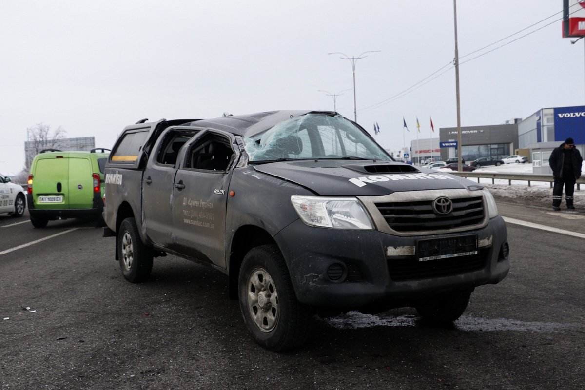 Из-за ДТП в сторону Киева образовалась пробка Из-за ДТП в сторону Киева образовалась пробка