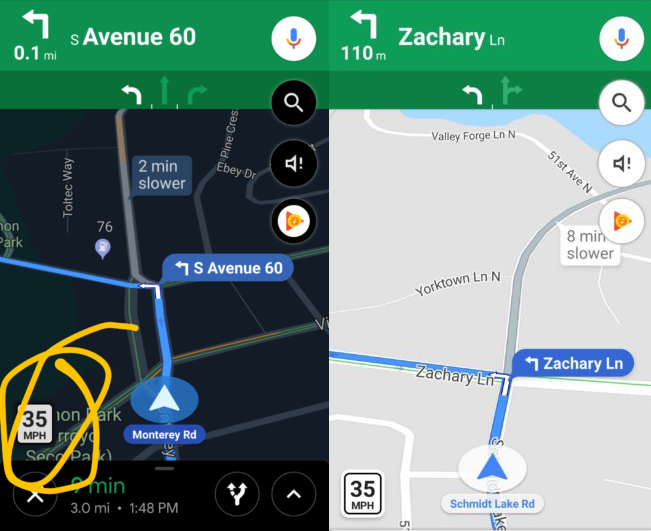 Пример работы новой функции в Google Maps Пример работы новой функции в Google Maps