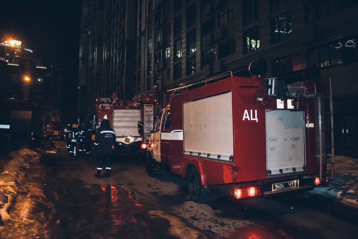 Во вторник, 22 января, в Киеве по адресу улица Кахи Бендукидзе, 2 произошел пожар