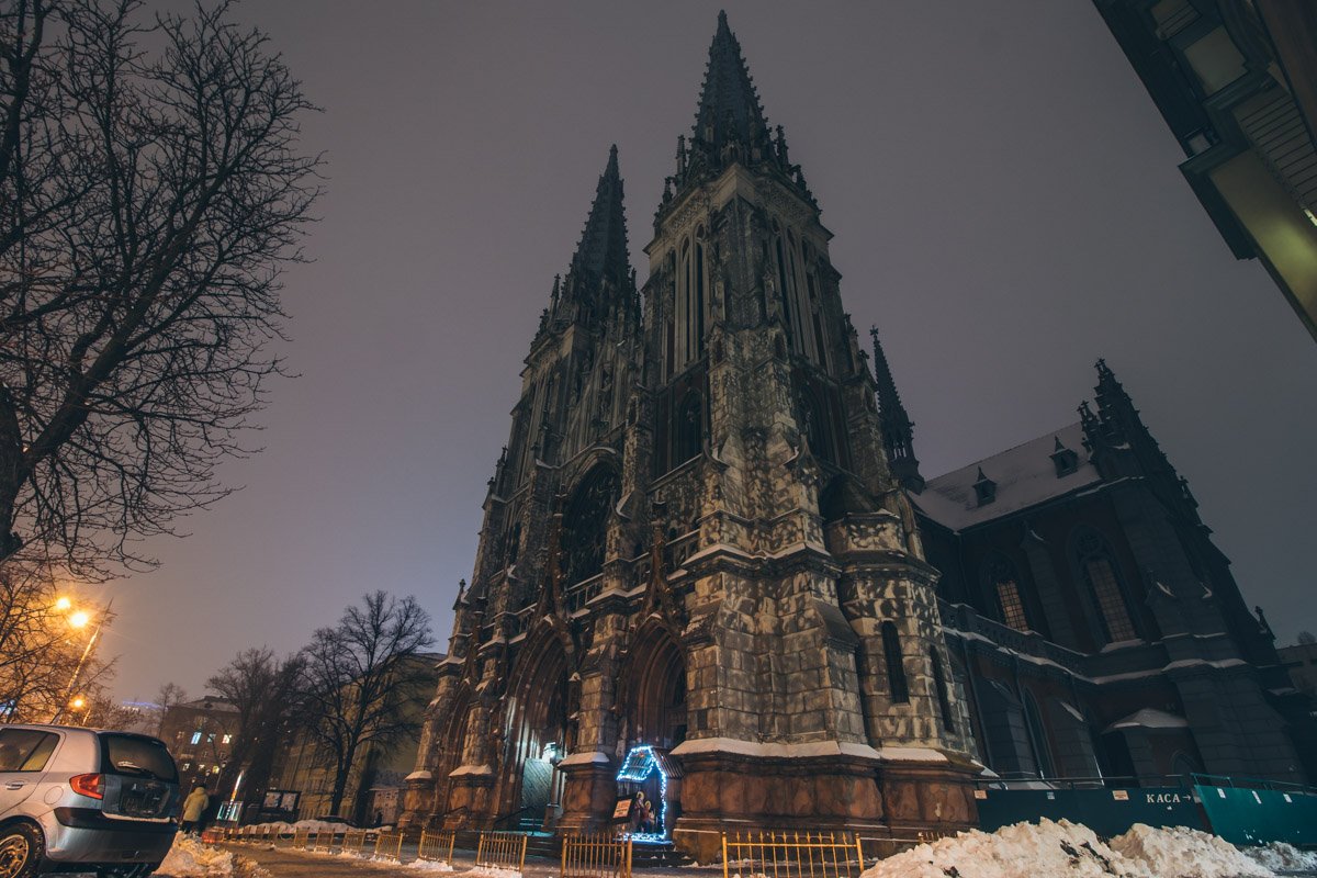 Здание костела будет выглядеть еще атмосферней