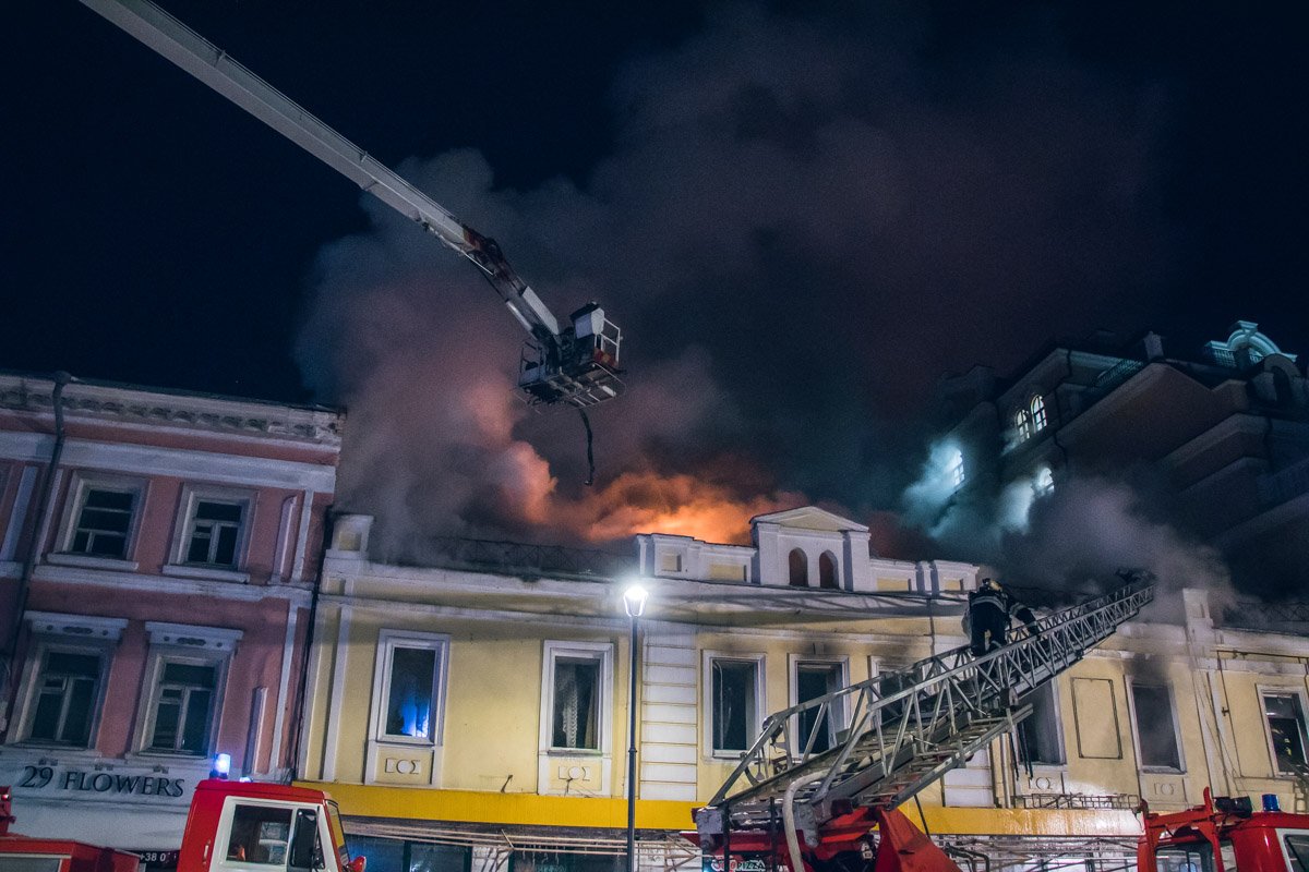 В четверг, 24 января, в Киеве по адресу улица Сагайдачного, 31 в двухэтажном здании произошел пожар