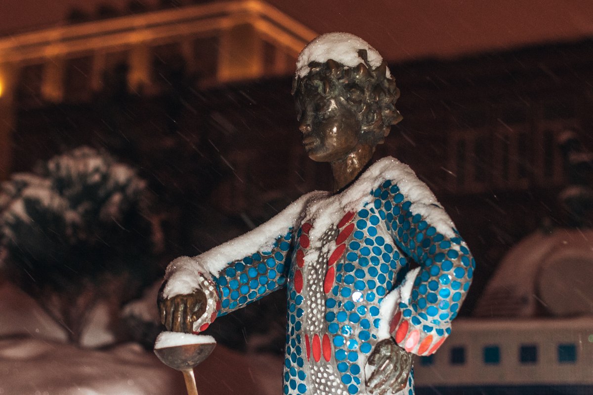 Зима корректирует экспонаты на свой вкус Зима корректирует экспонаты на свой вкус