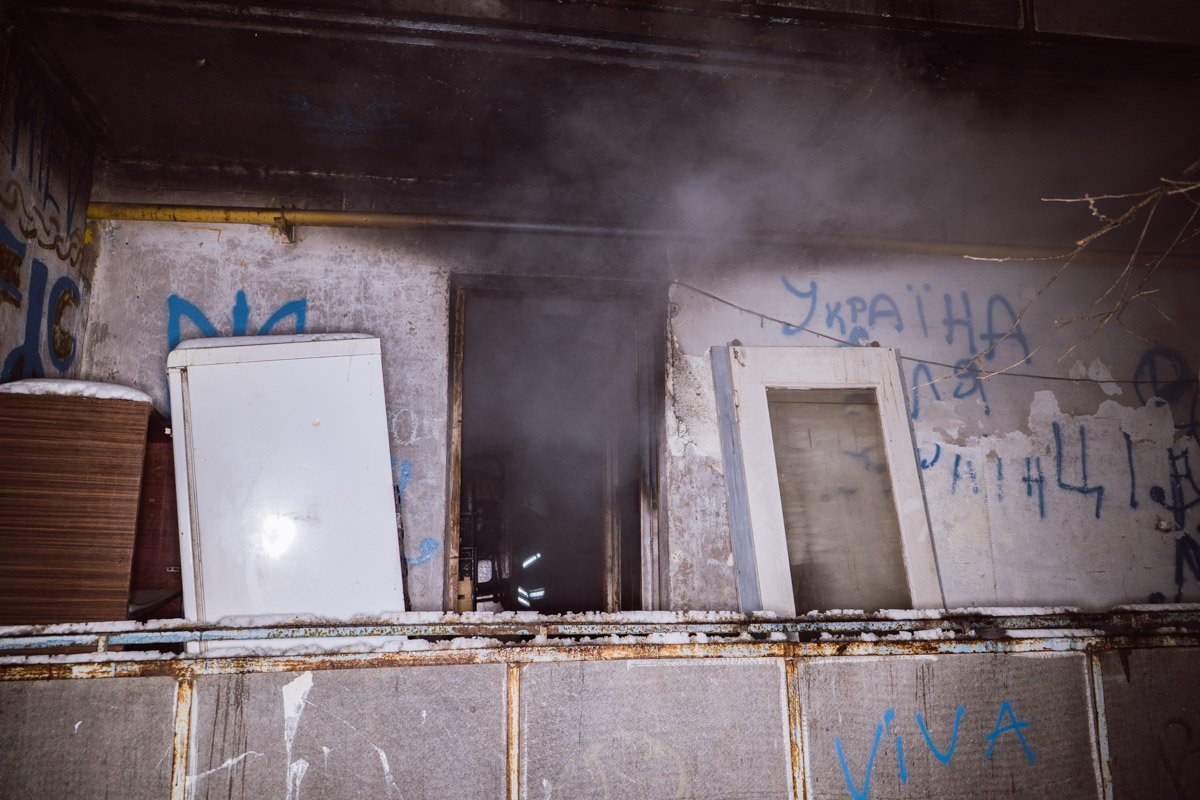 Квартира выгорела полностью