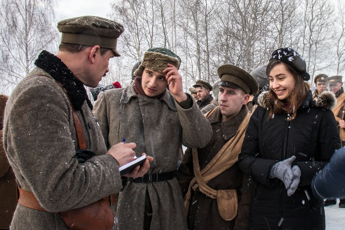 На съемочной площадке