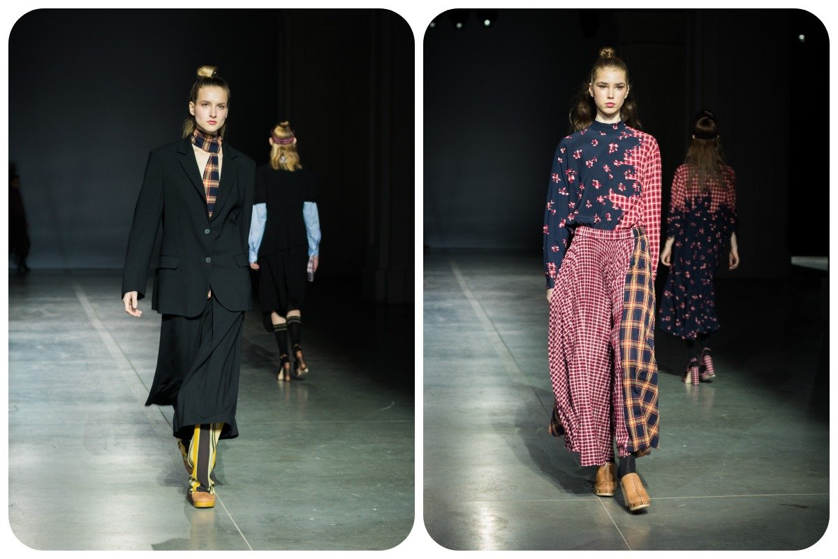 Струящиеся платья и комбинезоны, сшитые из разных лоскутков ткани, многоуровневые юбки из фактурных тканей