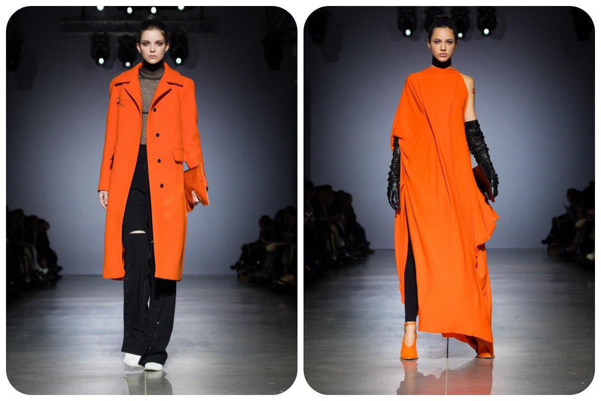 Яркие оранжевые тона - фишка коллекции