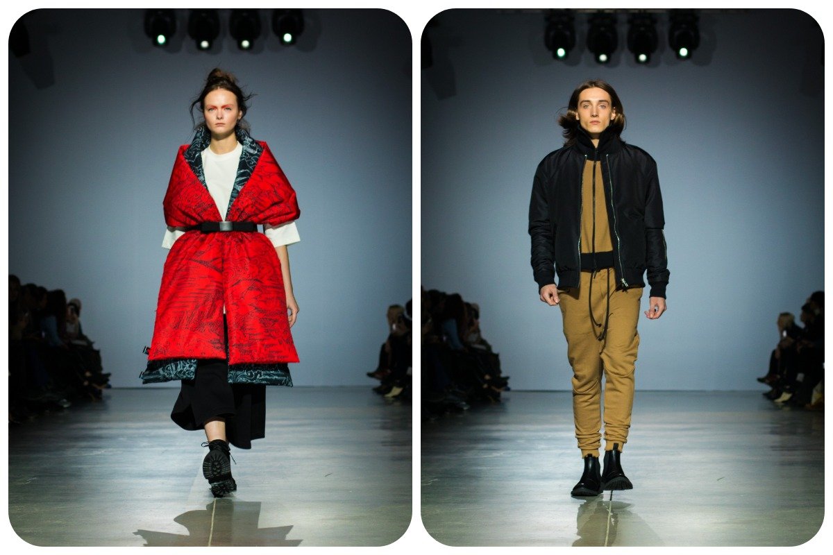 Силуэты одежды в форме облаков и элементов ландшафта