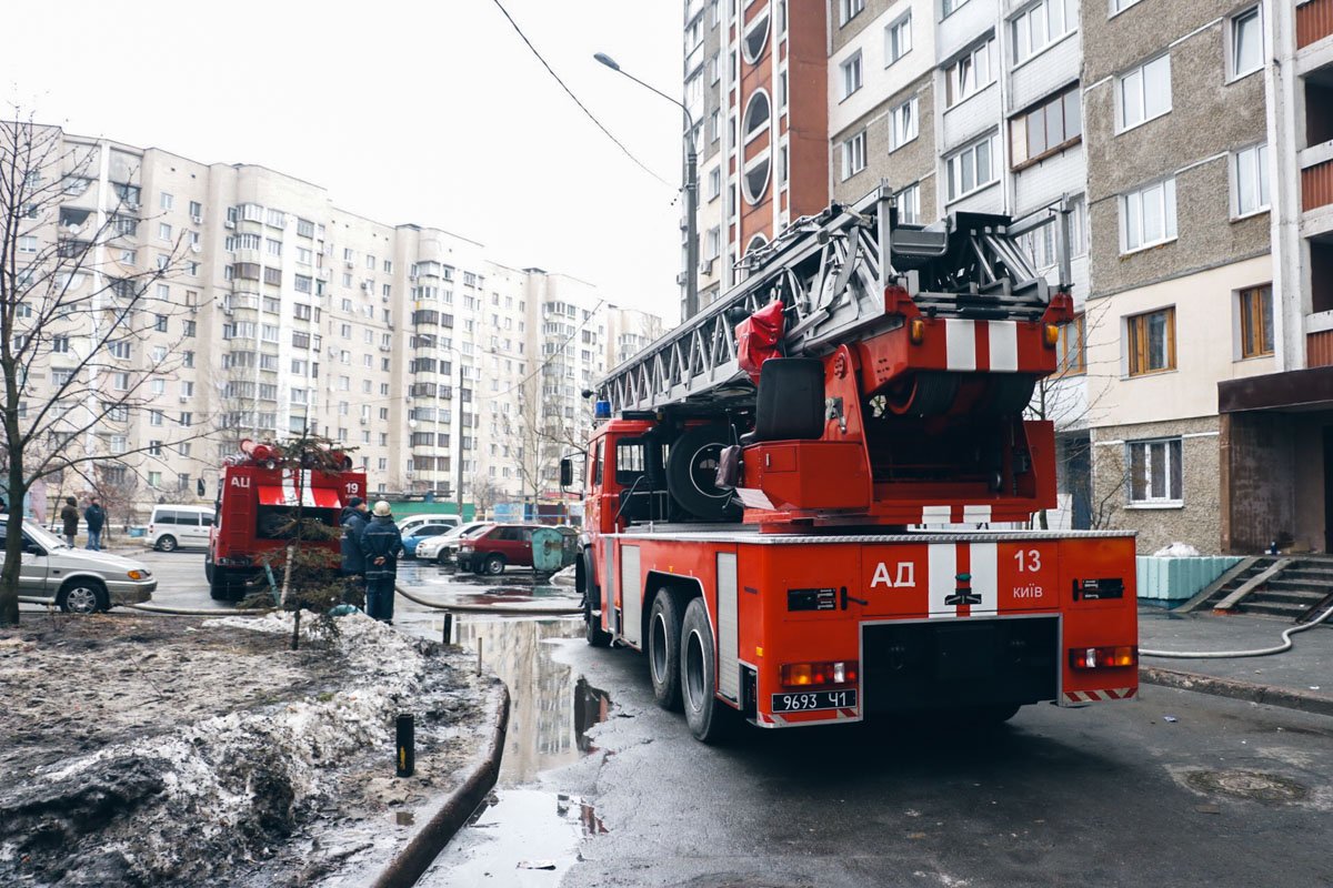 В Киеве на Троещине случился пожар В Киеве на Троещине случился пожар