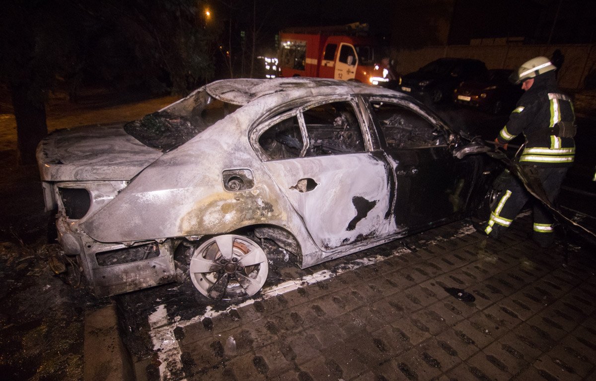 К сожалению, машина сгорела дотла