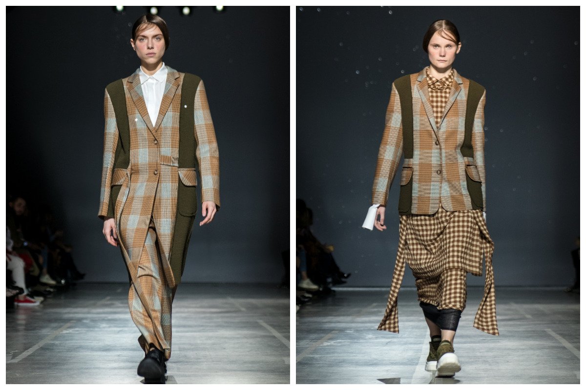  В основе коллекции функциональные вещи, пальто-жилеты с мягкой линией плеча и платья из плиссированного трикотажа