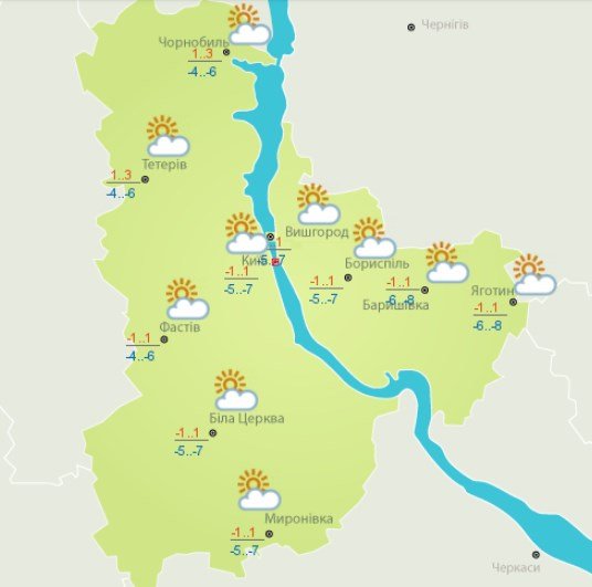 8 февраля в Киеве будет переменная облачность 8 февраля в Киеве будет переменная облачность