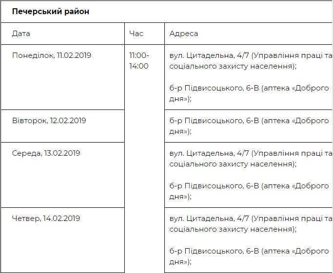 Где можно пройти бесплатное обследование в Печерском районе