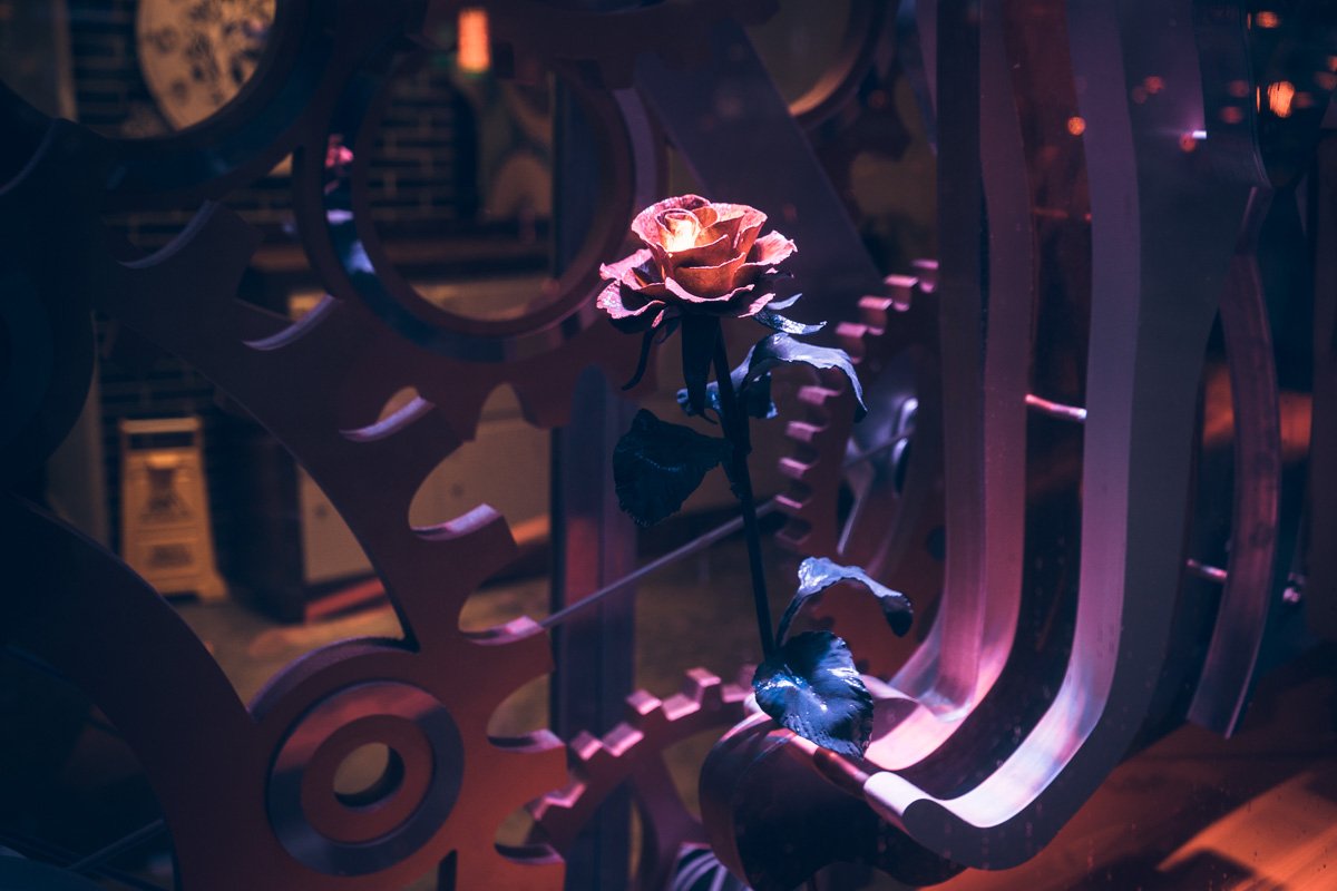 Роза на витрине красивая, но не "живая", как в руках у бабушки с улицы