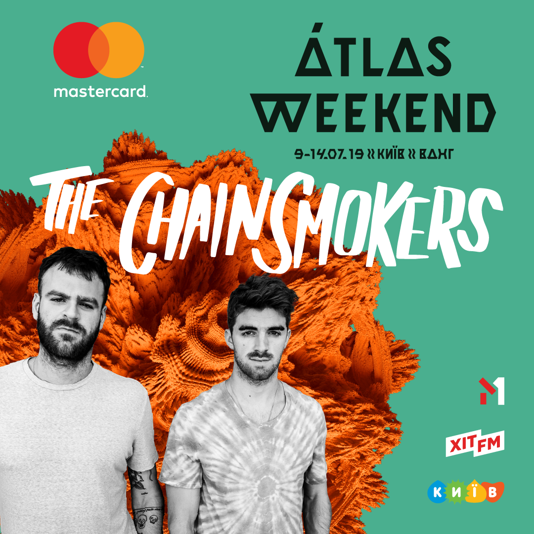 The Chainsmokers стали первыми хедлайнерами Atlas Weekend 2019