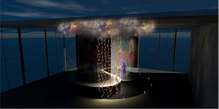 Одна из локаций, которая представлена на Carbon media art festival