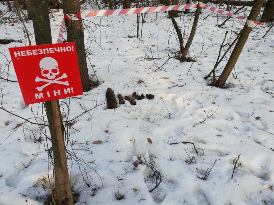 Боеприпасы времен войны нашли во время обследования территории урочища Толстое