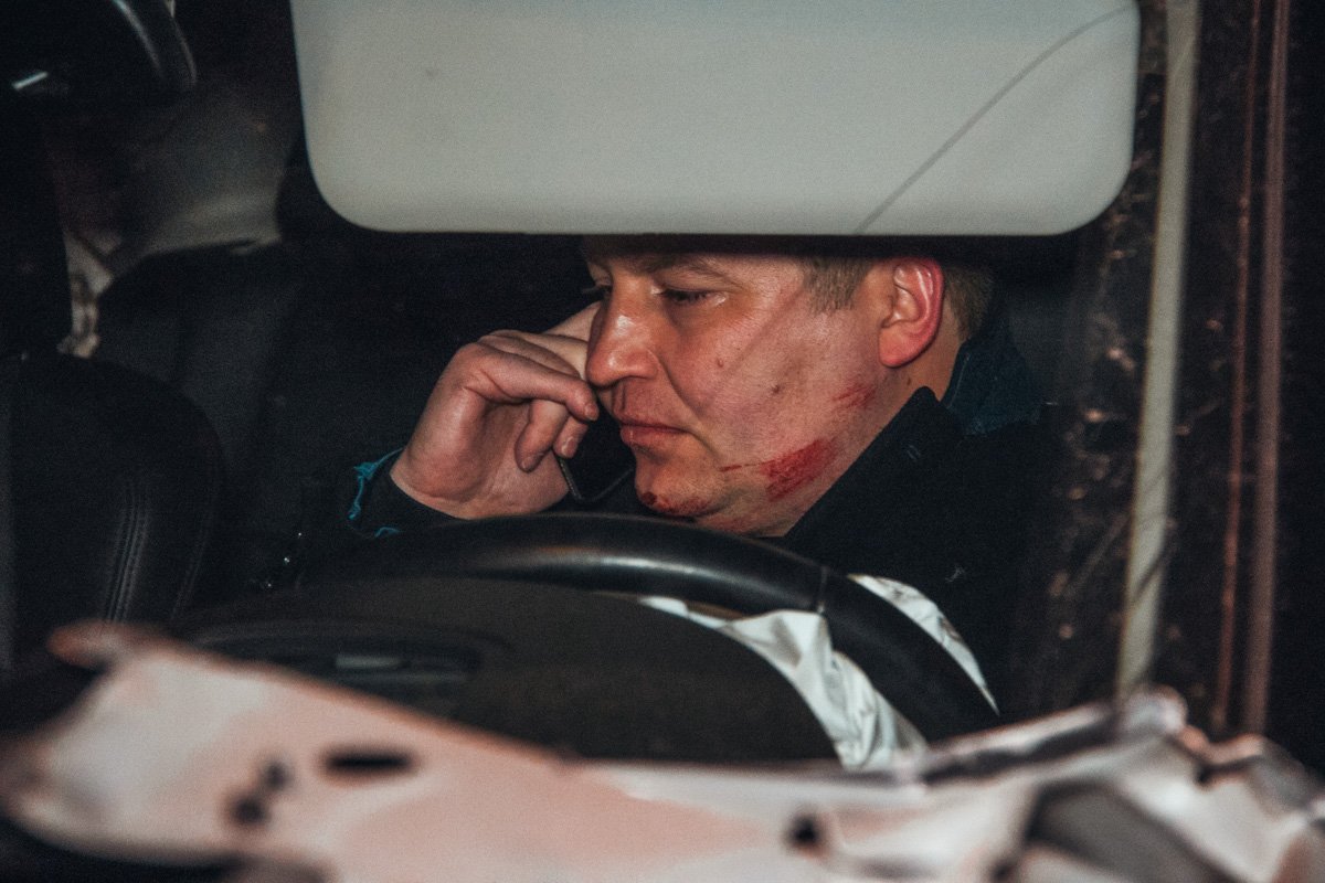 Водитель получил травмы, но от госпитализации отказался