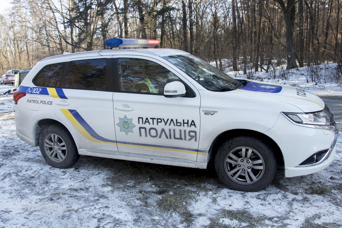 На месте работал экипаж дорожной полиции На месте работал экипаж дорожной полиции