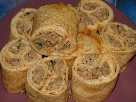 Простая, но очень вкусная и нежная начинка для блинов