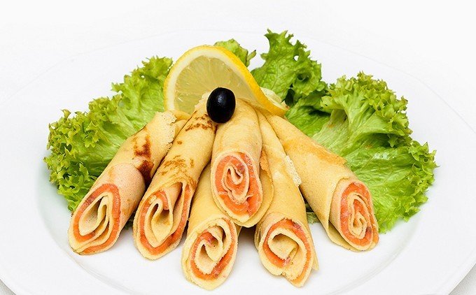 Традиционная и очень вкусная начинка для блинов из семги