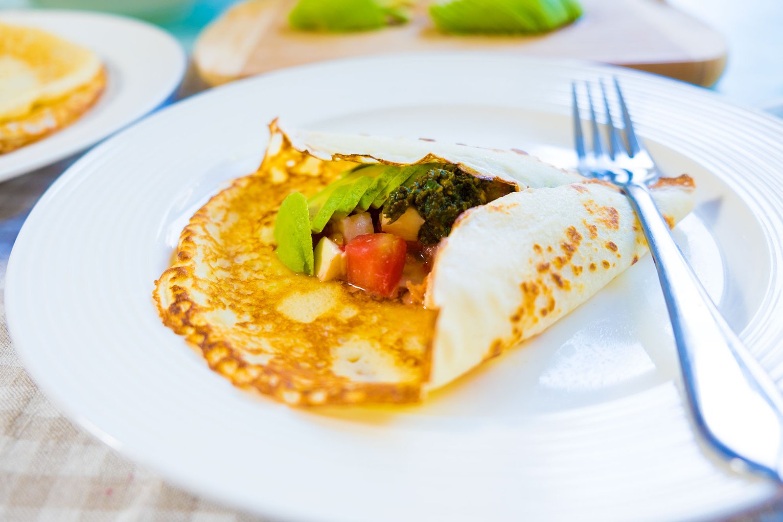 Блины с фруктами - питательно и полезно