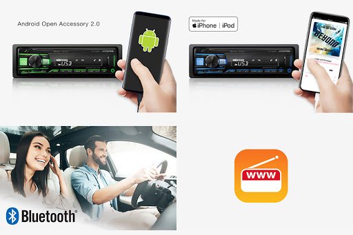 Где купить цифровую автомагнитолу Alpine UTE-200BT наиболее выгодно 3