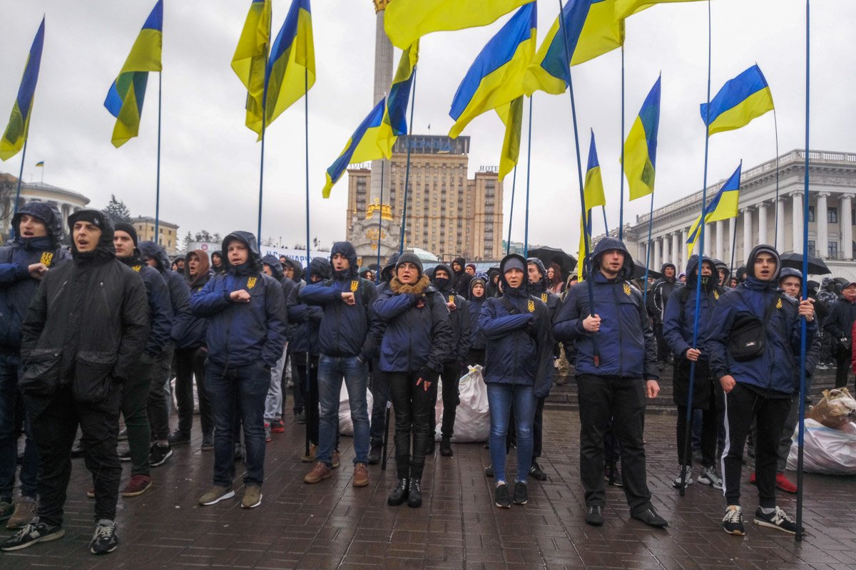 На акцию пришли несколько тысяч членов Нацкорпуса